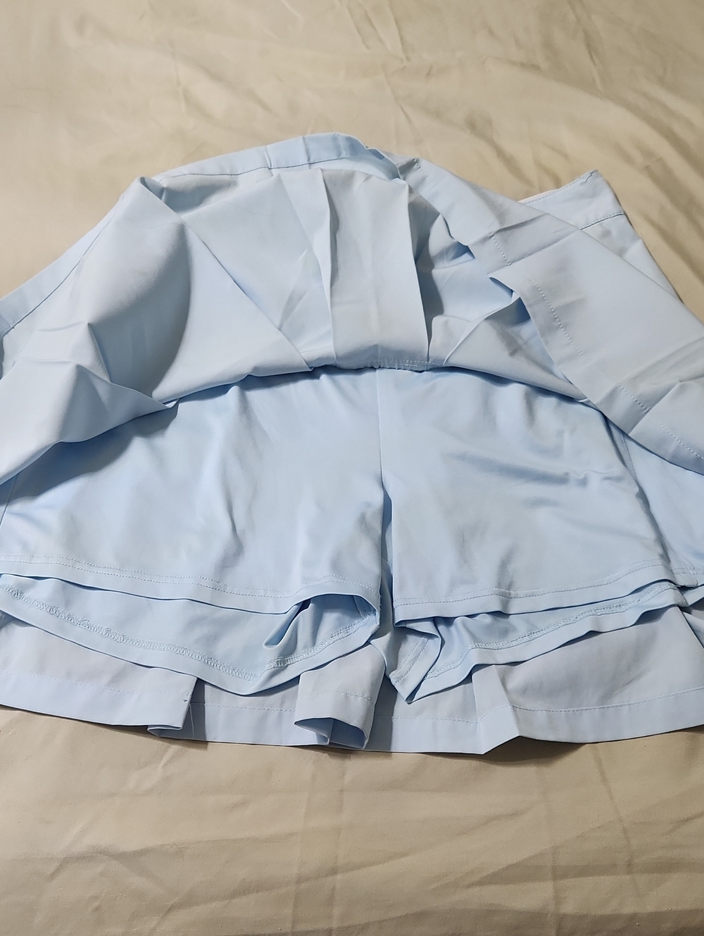 Daily Sports Light Blue Pleated Mini Skirt - Picture 5 of 5